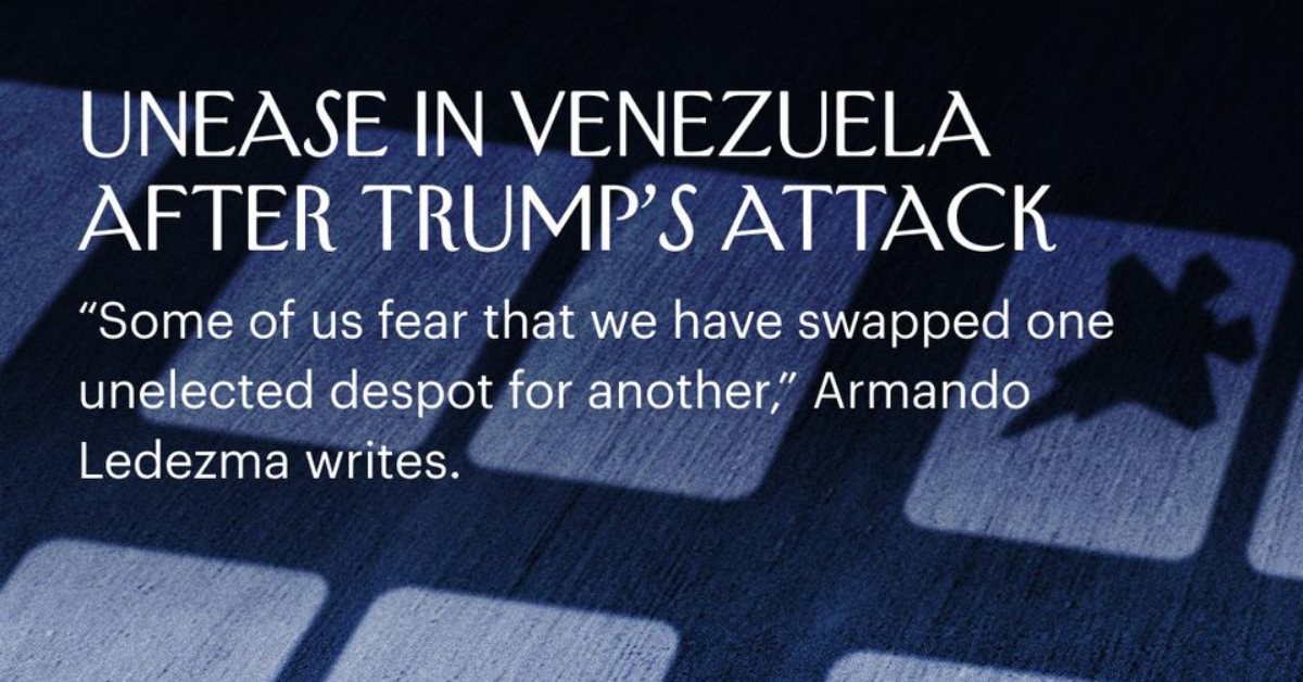 Armando Ledezma reports from Venezuela for the New Yorker